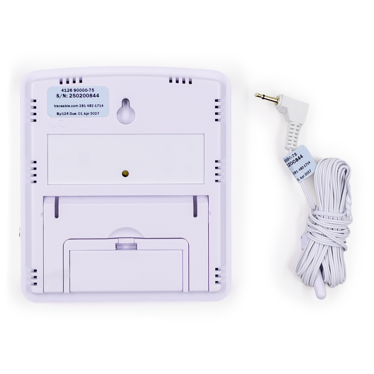 TERMÓMETRO DIGITAL JUMBO DE DOBLE LECTURA PARA INTERIOR/EXTERIOR CON ALARMA CERTIFICADO TRACEABLE 4126CC