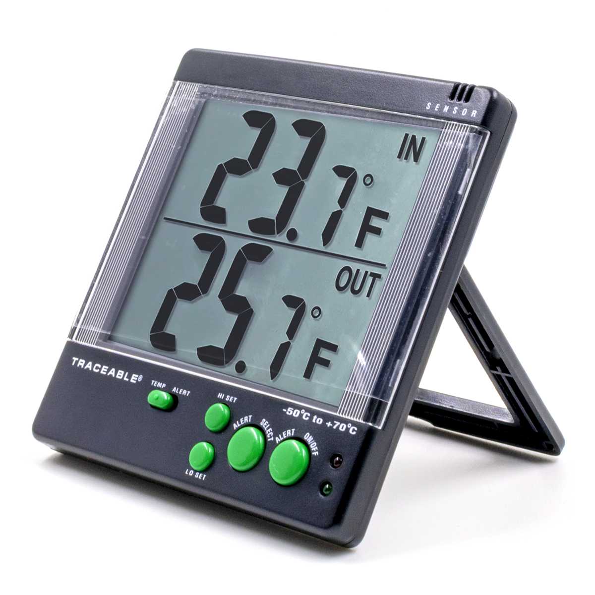 TERMÓMETRO PARA REFRIGERADOR CON SISTEMA DE ALARMAS BIG-DIGIT 4-ALERT CERTIFICADO TRACEABLE 4142CC