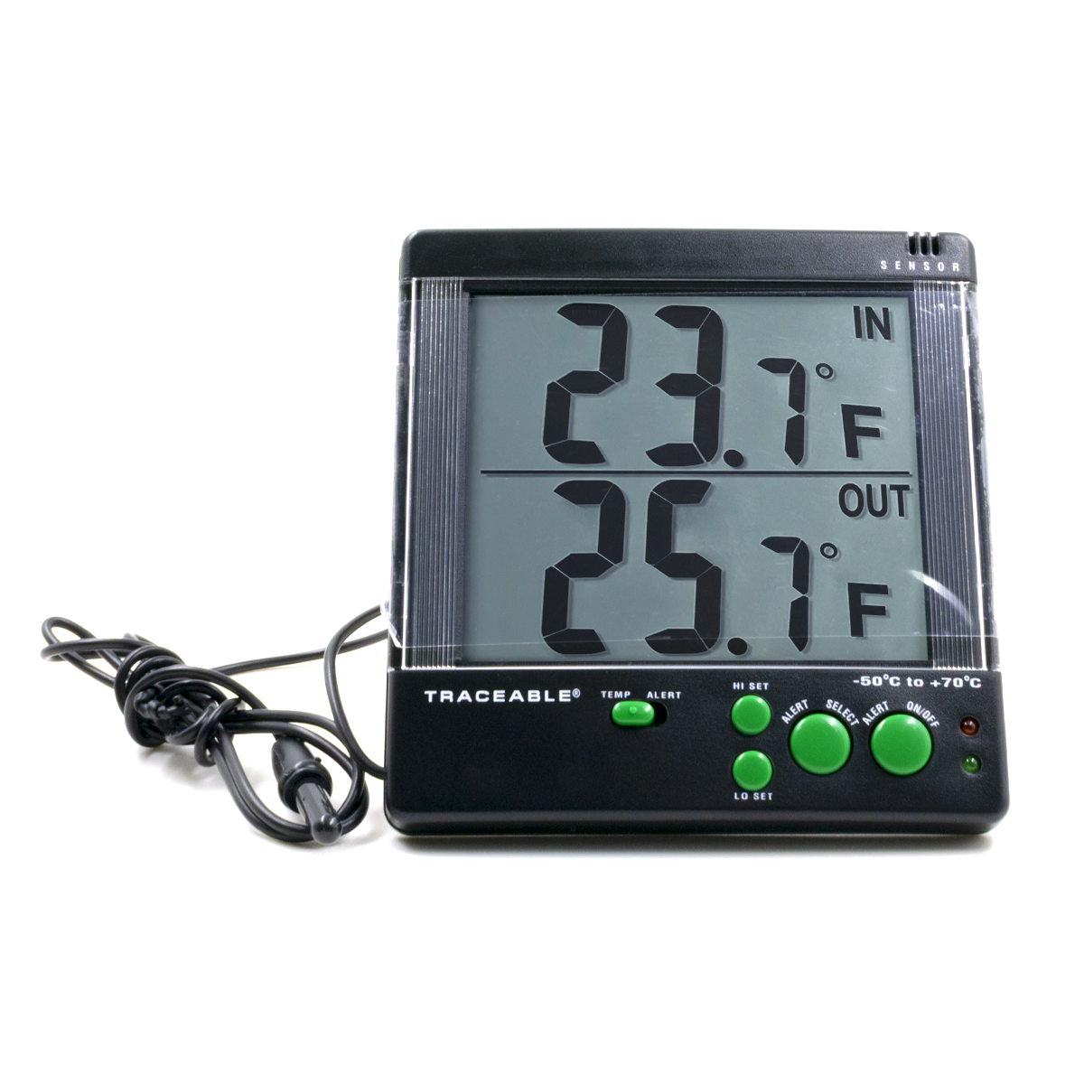 TERMÓMETRO PARA REFRIGERADOR CON SISTEMA DE ALARMAS BIG-DIGIT 4-ALERT CERTIFICADO TRACEABLE 4142CC