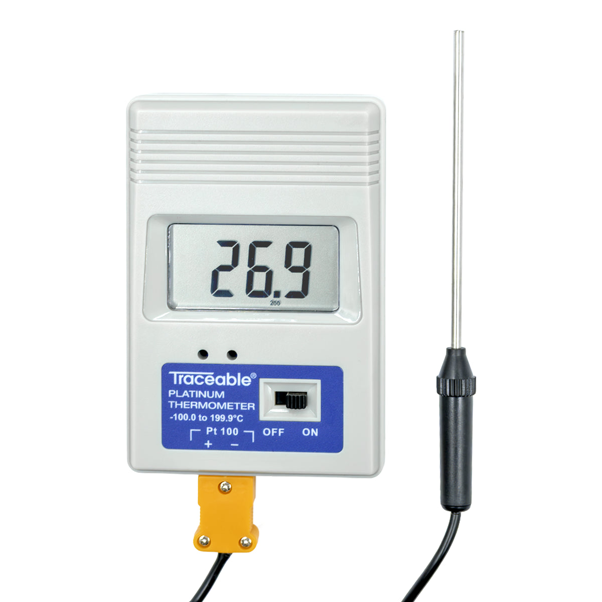 TERMÓMETRO DIGITAL DE PLATINO DE ALTA PRECISIÓN PARA ULTRACONGELADOR CERTIFICADO TRACEABLE 4230CC