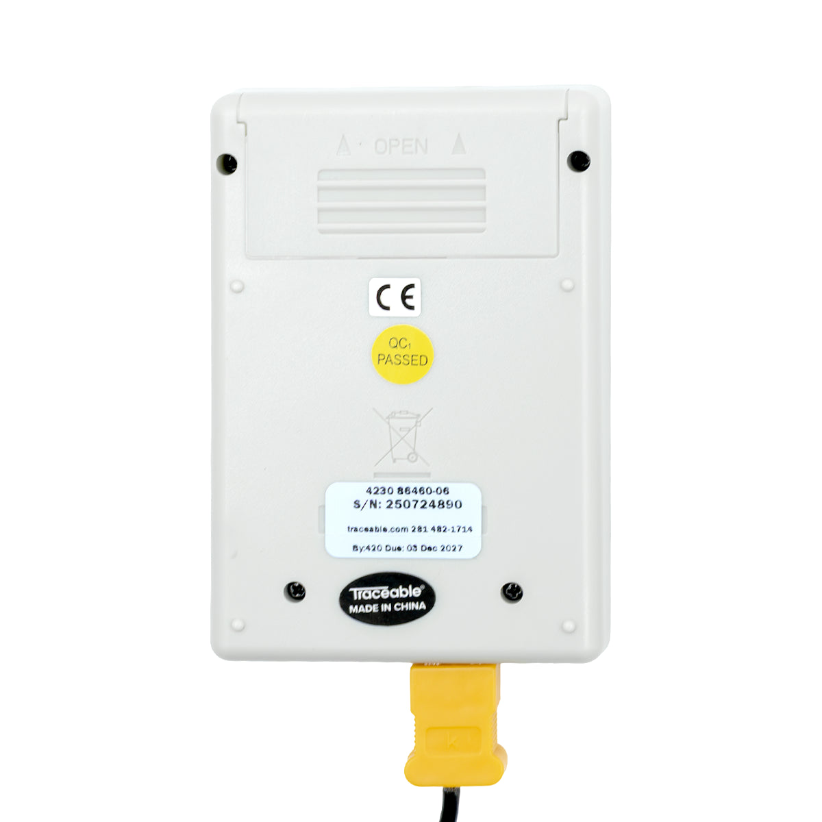 TERMÓMETRO DIGITAL DE PLATINO DE ALTA PRECISIÓN PARA ULTRACONGELADOR CERTIFICADO TRACEABLE 4230CC