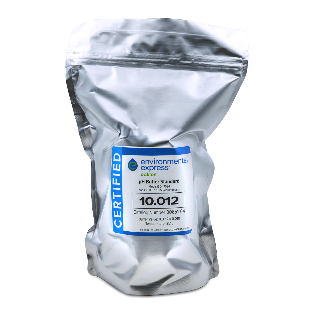 SOLUCIÓN PARA PH BUFFER CON CERTIFICADO INDIVIDUAL TRAZABLE A NIST TRACEABLE OAKTON