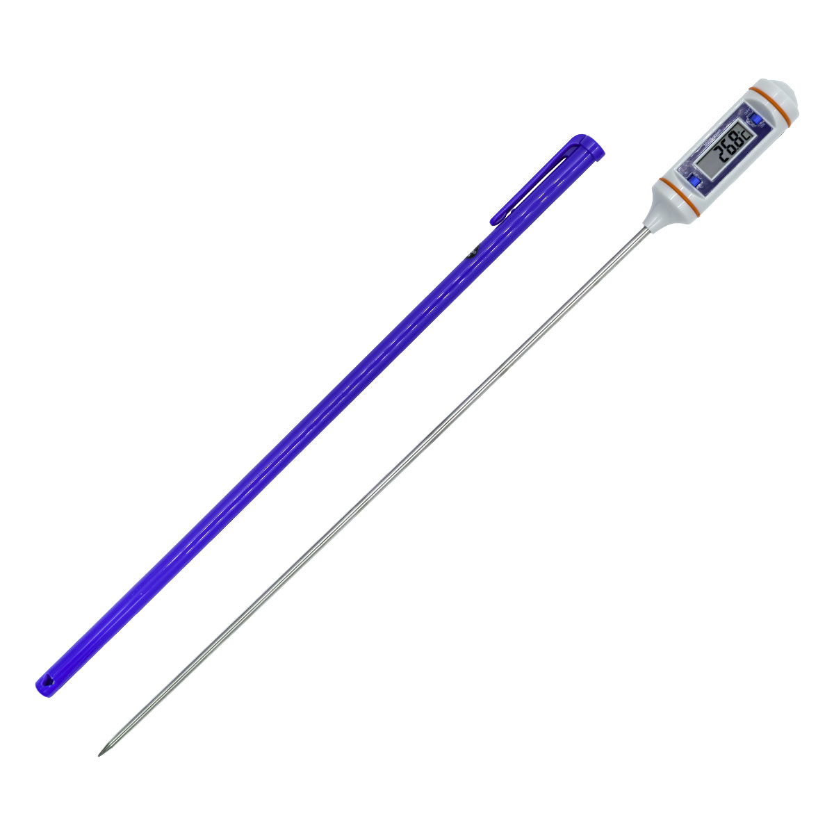 TERMÓMETRO DE VÁSTAGO DIGITAL EXTRA LARGO PARA LABORATORIO Y LÍQUIDOS CERTIFICADO TRACEABLE 4353CC