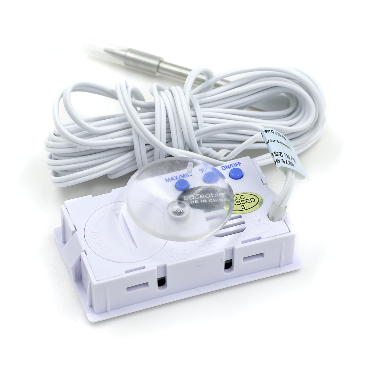 TERMÓMETRO DE VÁSTAGO PARA ALIMENTOS Y LÍQUIDOS EMPOTRABLE SNAP-IN CERTIFICADO TRACEABLE 4376CC