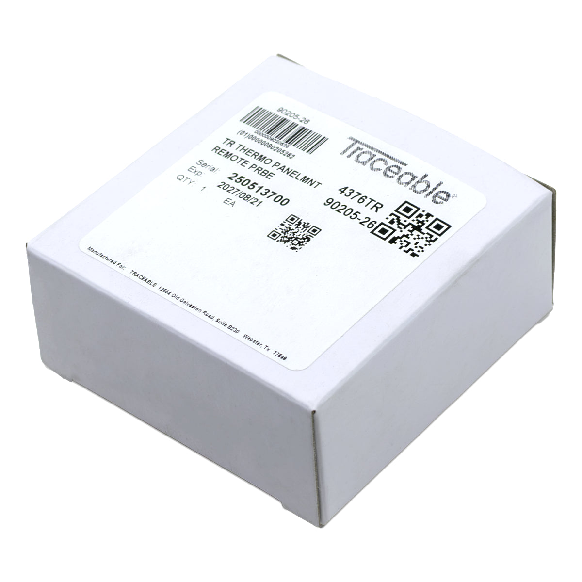 TERMÓMETRO DE VÁSTAGO PARA ALIMENTOS Y LÍQUIDOS EMPOTRABLE SNAP-IN CERTIFICADO TRACEABLE 4376CC