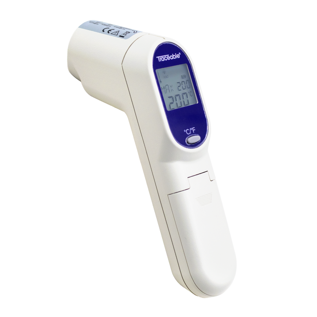 TERMÓMETRO INFRARROJO TIPO PISTOLA CON LÁSER PARA ALIMENTOS E INDUSTRIA CERTIFICADO TRACEABLE 4470CC