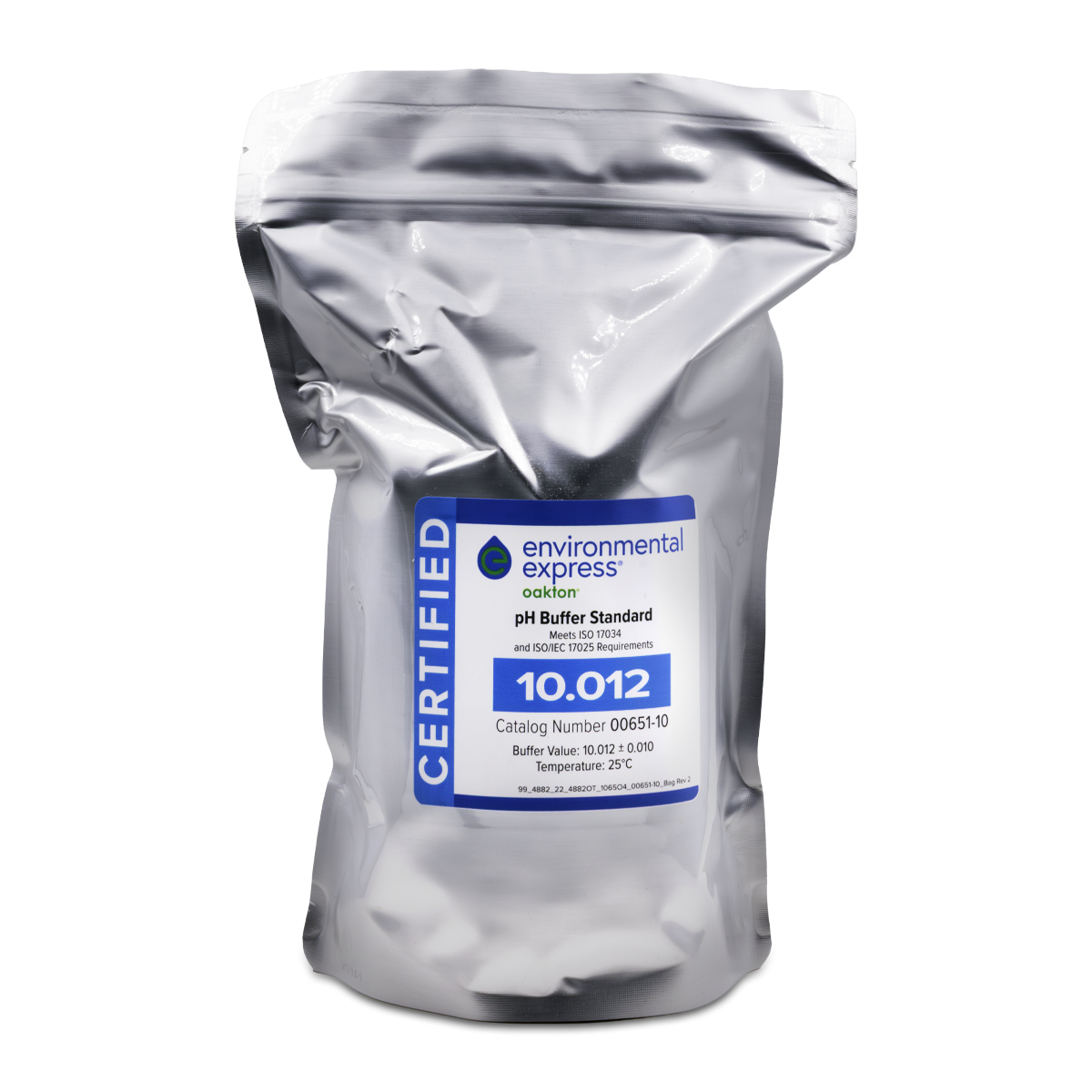 SOLUCIÓN PARA PH BUFFER CON CERTIFICADO TRAZABLE A NIST TRACEABLE (CONTROL COMPANY) INDIVIDUAL