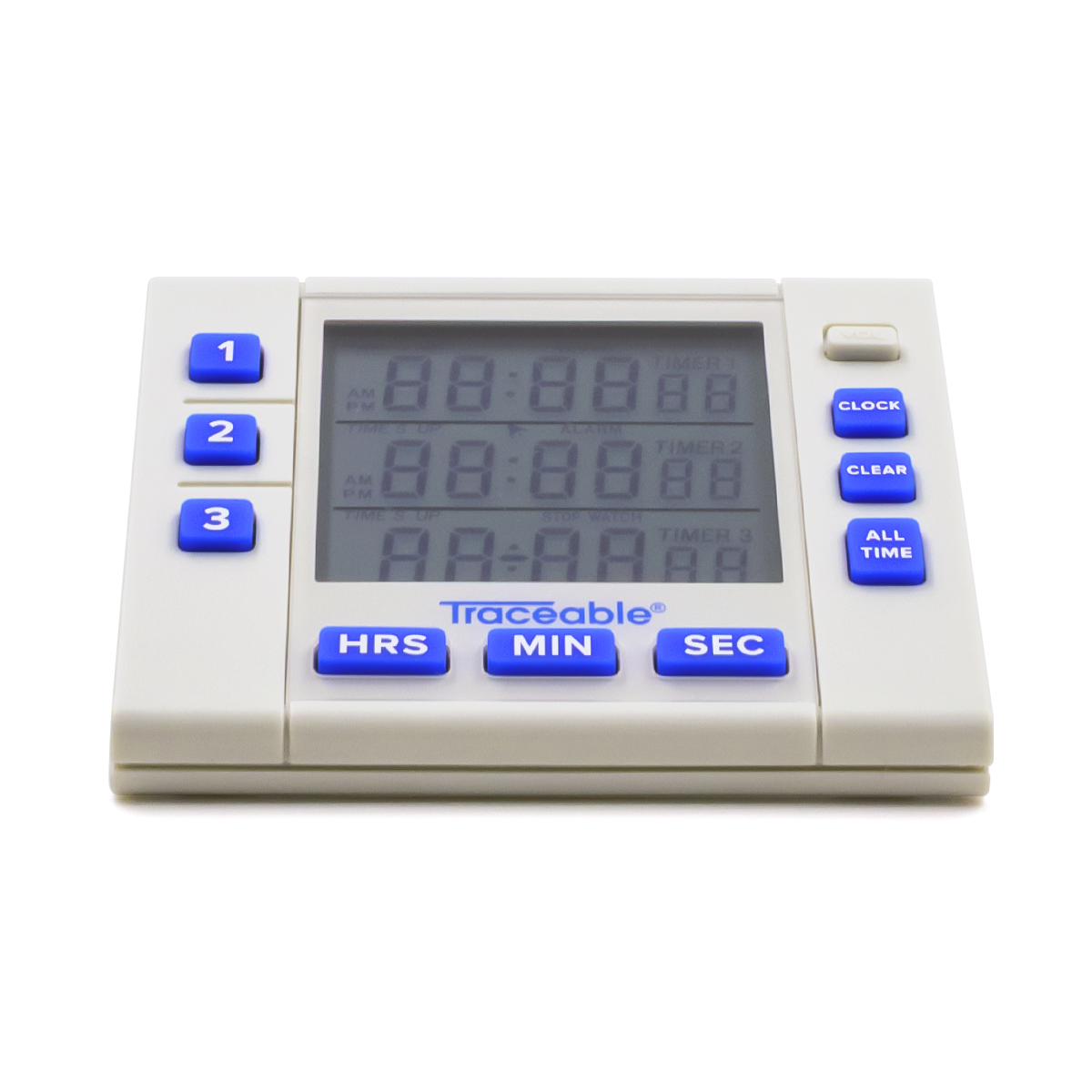 TEMPORIZADOR DIGITAL MÚLTIPLE 3 CANALES DE LABORATORIO CON ALARMA AJUSTABLE CERTIFICADO TRACEABLE 5000CC