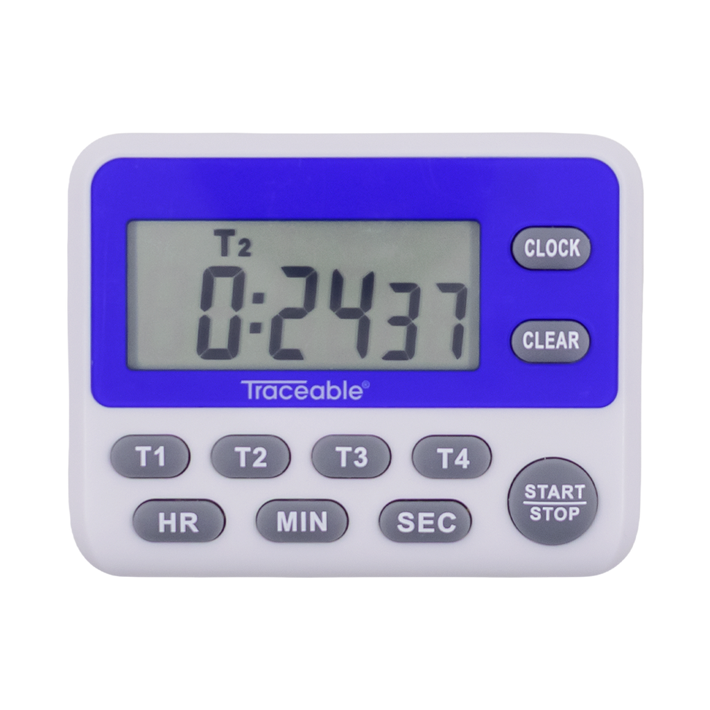TEMPORIZADOR DIGITAL MÚLTIPLE DE LARGA DURACIÓN 100 HORAS CERTIFICADO TRACEABLE 5001CC