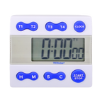 TEMPORIZADOR DIGITAL MÚLTIPLE DE 4 CANALES PARA LABORATORIO CON ALARMA CERTIFICADO TRACEABLE 5004CC