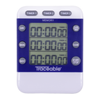 TEMPORIZADOR DIGITAL MÚLTIPLE 3 CANALES CON MEMORIA PROGRAMABLE PARA LABORATORIO CERTIFICADO TRACEABLE 5008CC