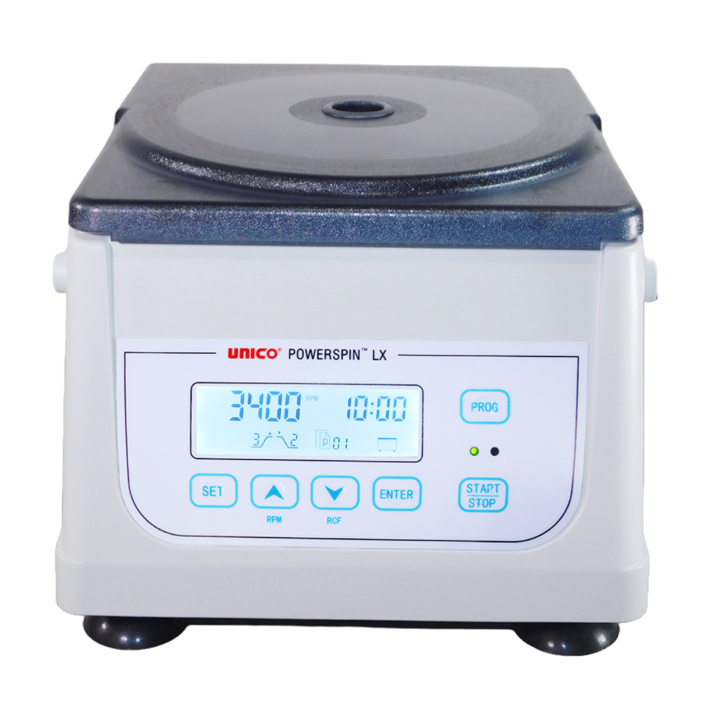 CENTRÍFUGA CLÍNICA ANÁLOGA UNICO C858 POWERSPIN LX CON VELOCIDAD VARIABLE PARA 8 TUBOS DE 2 A 15 ML