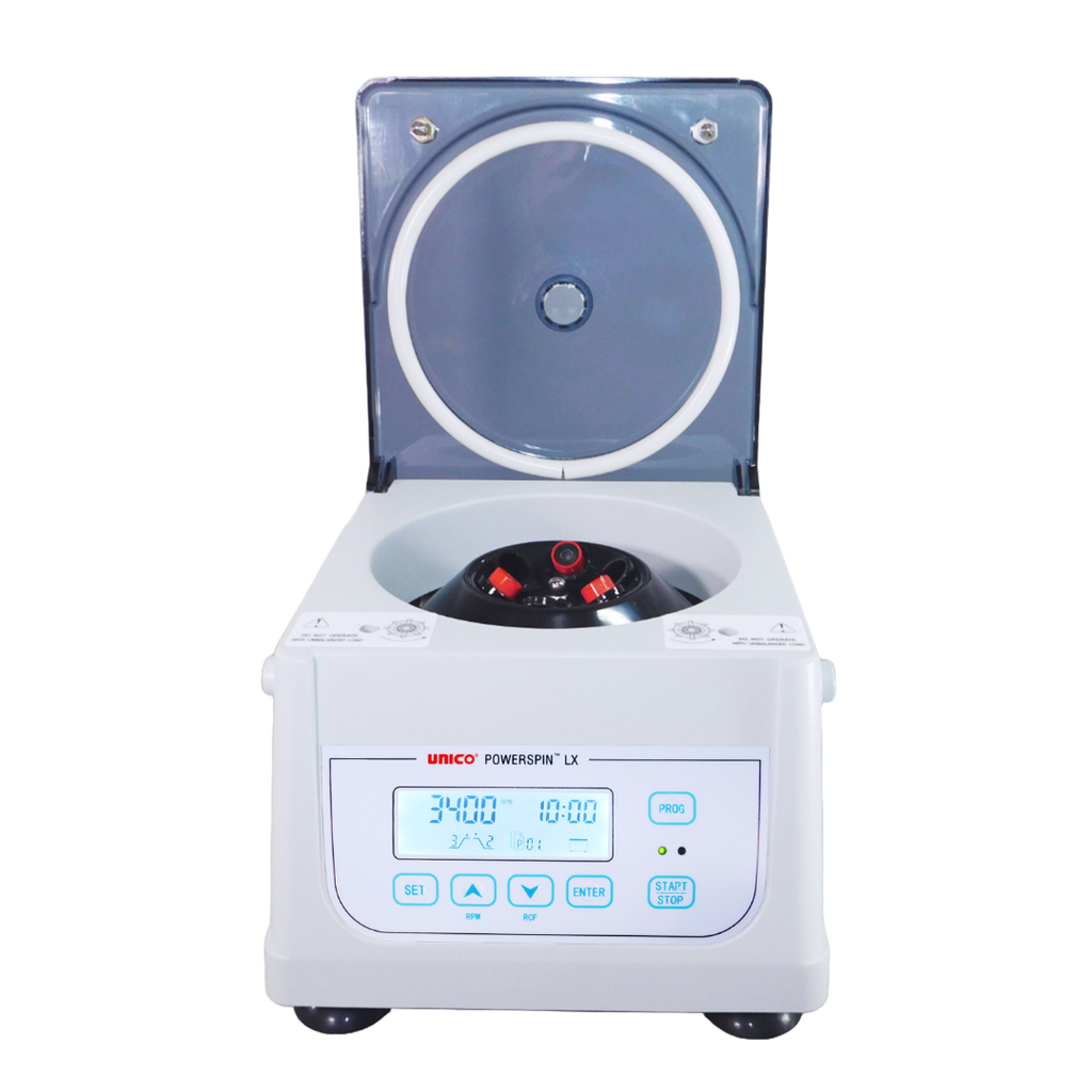 CENTRÍFUGA CLÍNICA ANÁLOGA UNICO C858 POWERSPIN LX CON VELOCIDAD VARIABLE PARA 8 TUBOS DE 2 A 15 ML