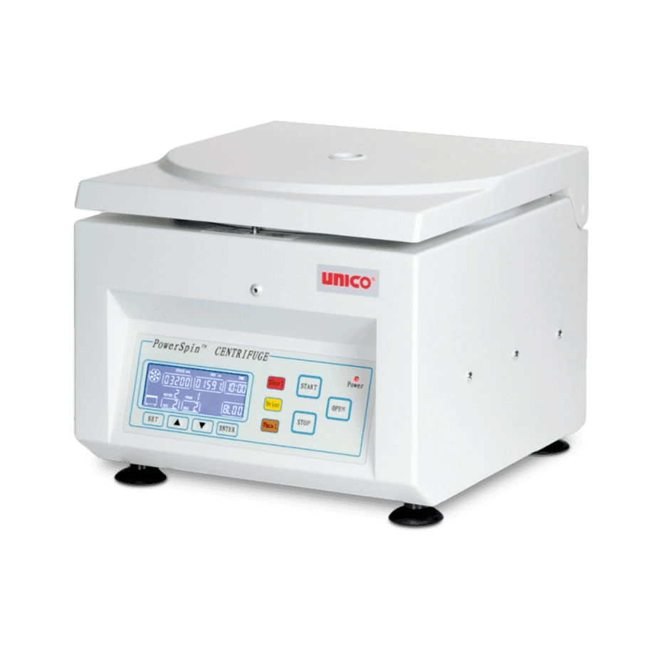 CENTRÍFUGA CLÍNICA DIGITAL UNICO C8724 POWERSPIN DX 24 CON VELOCIDAD VARIABLE PARA 24 TUBOS DE 10 ML - Mercalab
