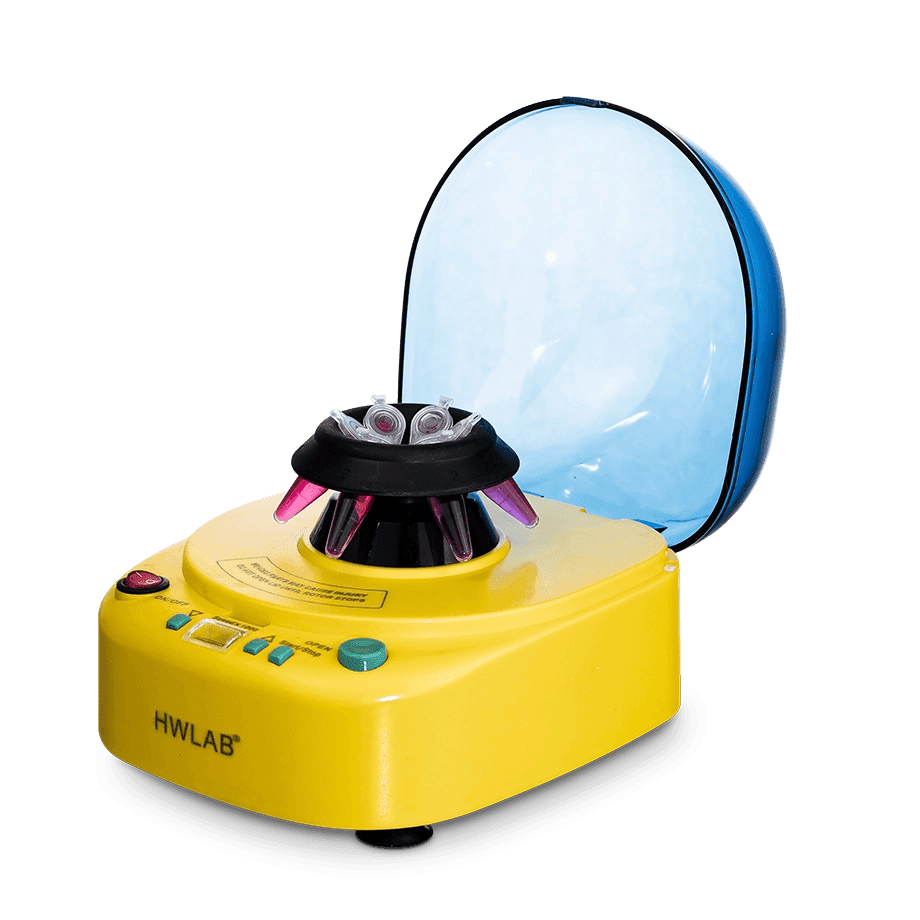CENTRÍFUGA MINI HWLAB L-2101 LED12K CON VELOCIDAD VARIABLE PARA 6 TUBOS DE 1.5 Y 2 ML - Mercalab