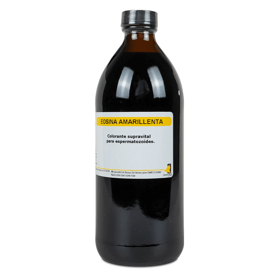 COLORANTE EOSINA AMARILLENTA SUPRAVITAL PARA ESPERMATOZOIDES 500 ML GOLDEN BELL 63382-500 - Mercalab