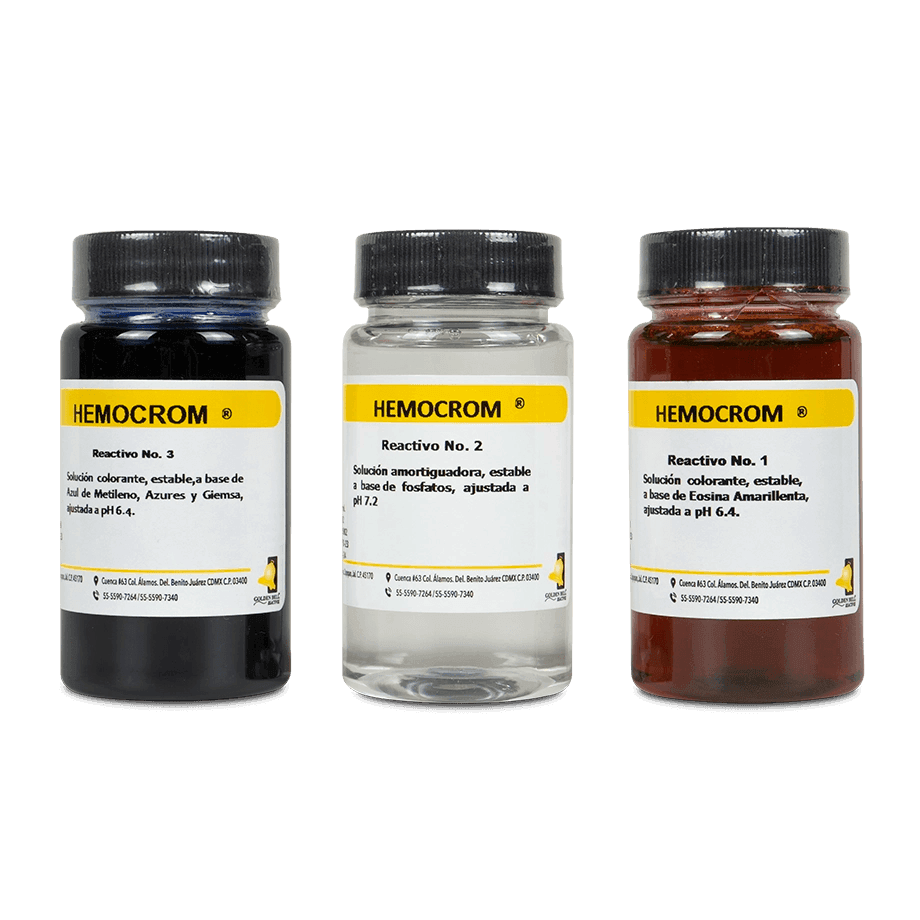 COLORANTE KIT HEMOCOLORANTE RÁPIDO HEMOCROM GOLDEN BELL 82200 - Mercalab