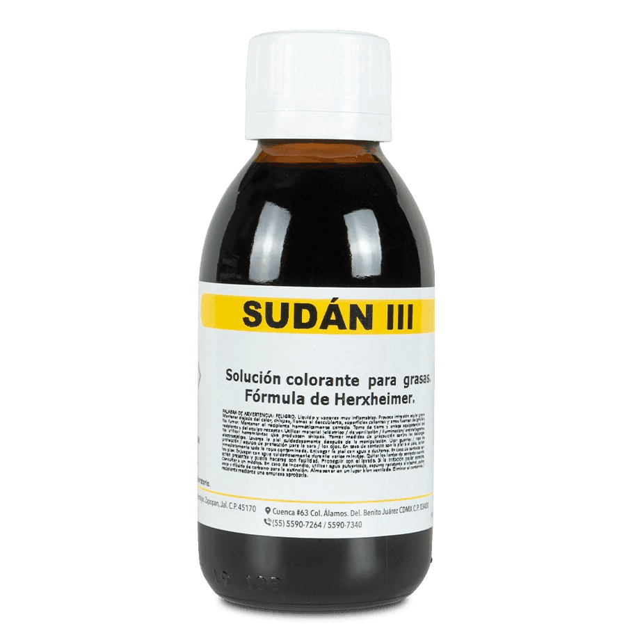 COLORANTE SUDÁN III HERXHEIMER 125 ML GOLDEN BELL 63540-125 - Mercalab