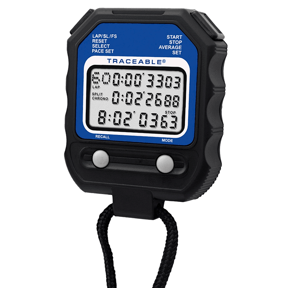 CRONÓMETRO DIGITAL CON 3 LÍNEAS Y CERTIFICADO TRAZABLE A NIST TRACEABLE CC1025 - Mercalab