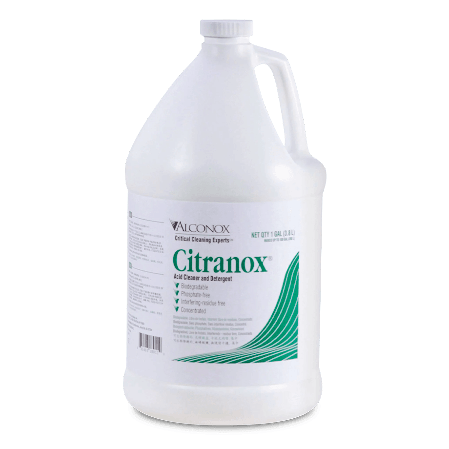 DETERGENTE CITRANOX 3.8 LT ALCONOX LÍQUIDO CONCENTRADO PARA ELIMINAR ÓXIDOS METÁLICOS - Mercalab