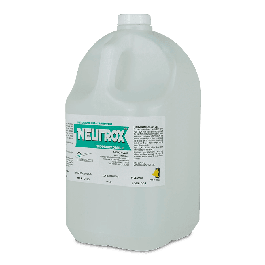 DETERGENTE NEUTRO NEUTROX SIN FOSFATOS Y SALES CUATERNARIAS GOLDEN BELL 23300 - Mercalab