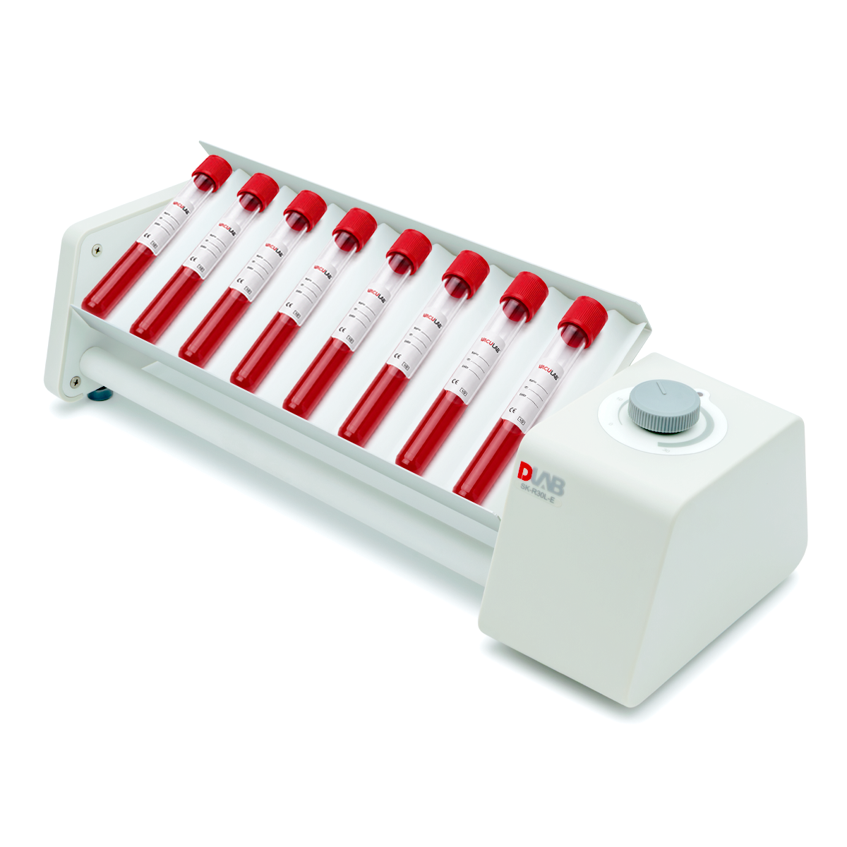 Mezclador de Tubos Basculante 0-30 RPM y 40° - Plataforma para 16 Tubos - DLAB SK-R30L-E