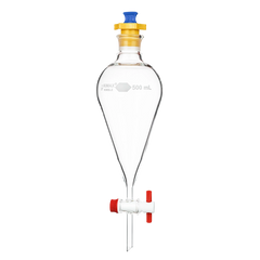 EMBUDO DE SEPARACIÓN KIMAX 29048F/29049F CON LLAVE DE TEFLÓN PARA DECANTACIÓN DE LÍQUIDOS INSOLUBLES