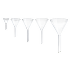 Embudo Cónico de Vidrio con Tallo Corto | Pack 2 Piezas | GLASSCO