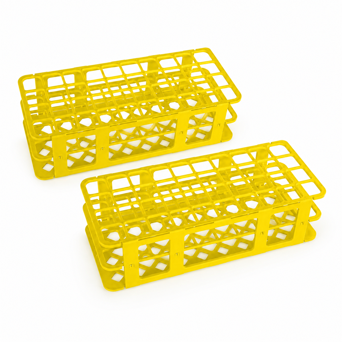 Gradilla para 40 Tubos de Ensayo de 5-30 mL (Diseño Armable de Plástico) - Pack 2 Piezas - ESLAB