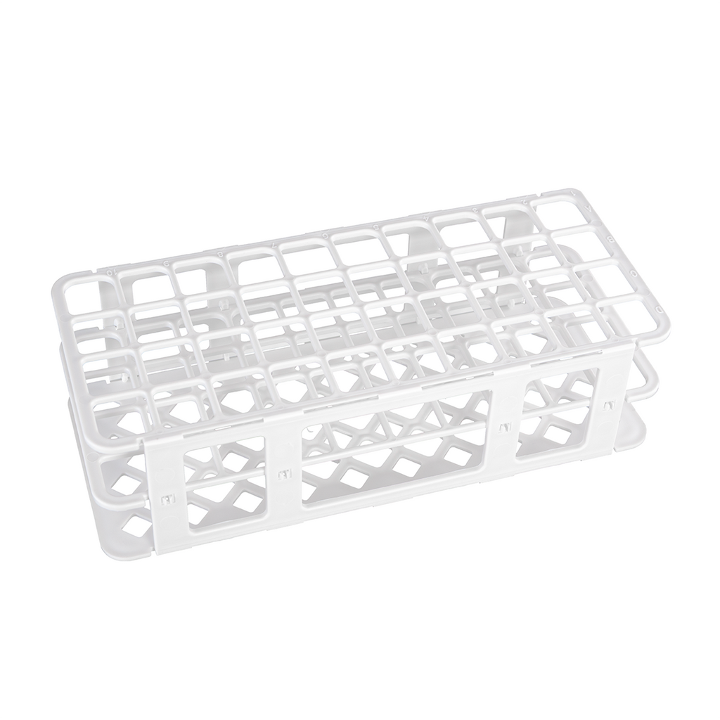 GRADILLA PARA 40 TUBOS DE ENSAYO DE 5 A 30 ML ARMABLE DE PLÁSTICO ESLAB