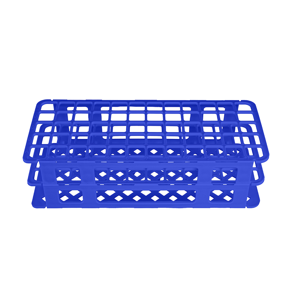 GRADILLA PARA 60 TUBOS DE ENSAYO DE 5 A 15 ML ARMABLE DE PLÁSTICO ESLAB