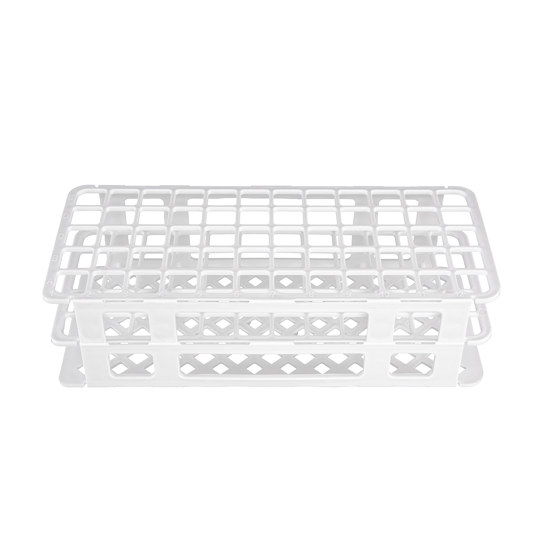 GRADILLA PARA 60 TUBOS DE ENSAYO DE 5 A 15 ML ARMABLE DE PLÁSTICO ESLAB