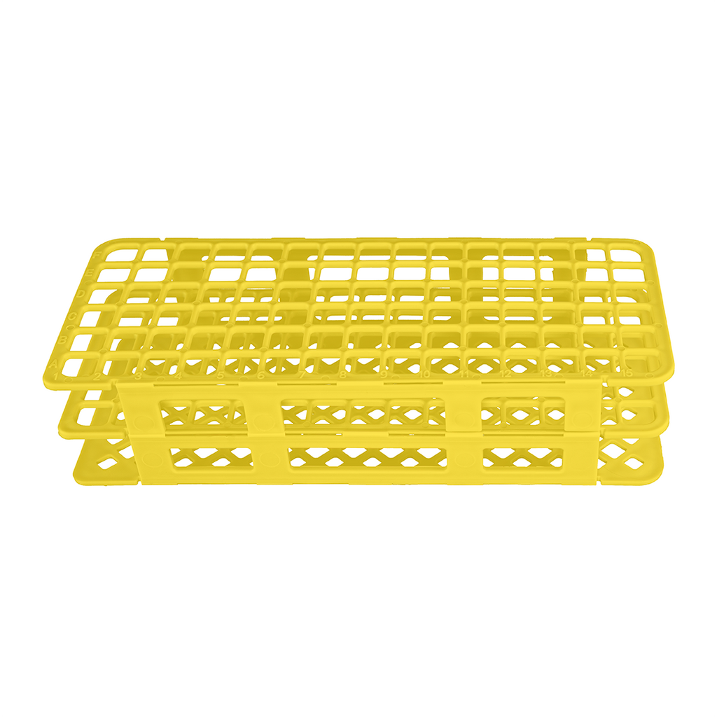 GRADILLA PARA 90 TUBOS DE ENSAYO DE 5 A 10 ML ARMABLE DE PLÁSTICO ESLAB