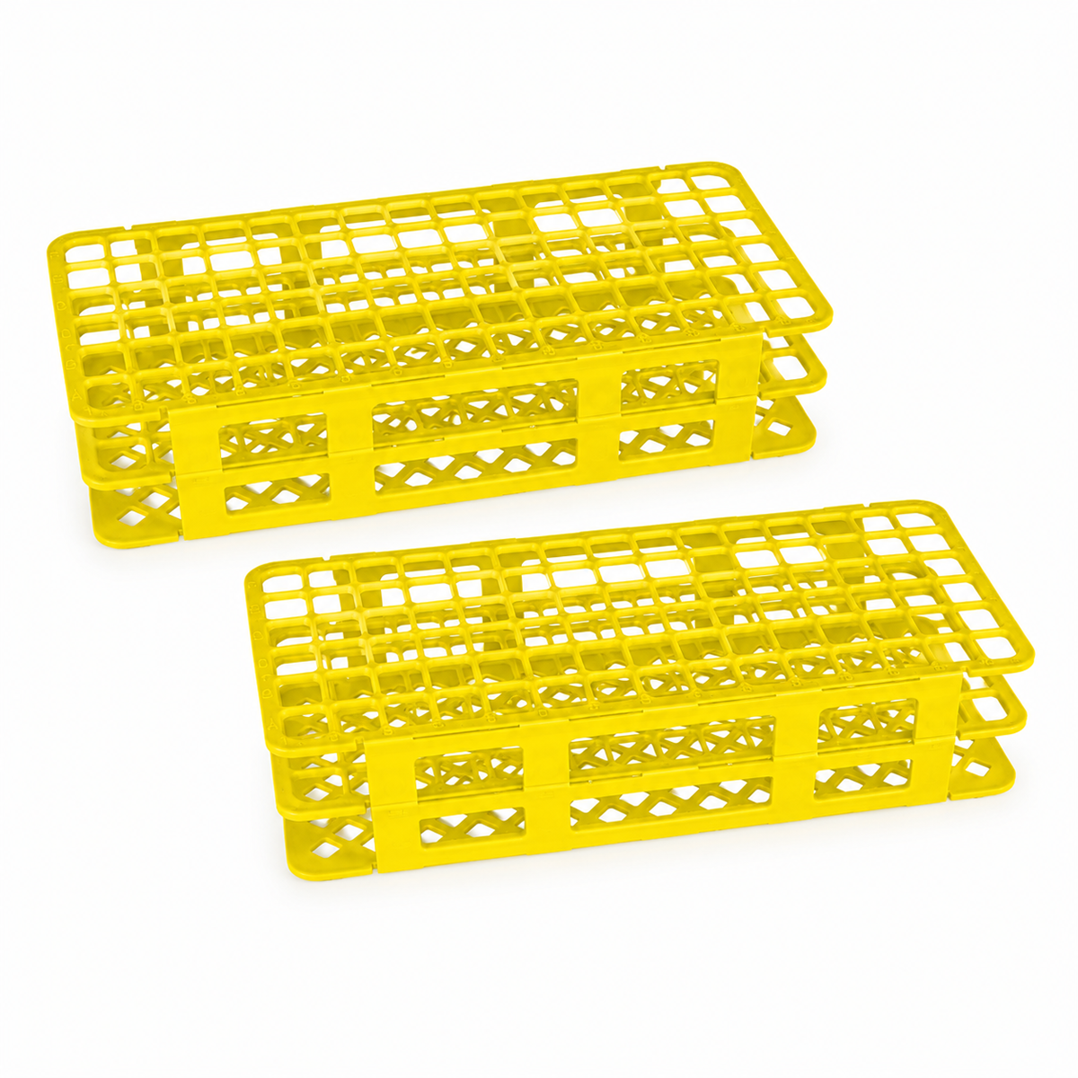 Gradilla para 90 Tubos de Ensayo de 5-10 mL (Armable de Plástico) - Pack 2 Piezas - ESLAB