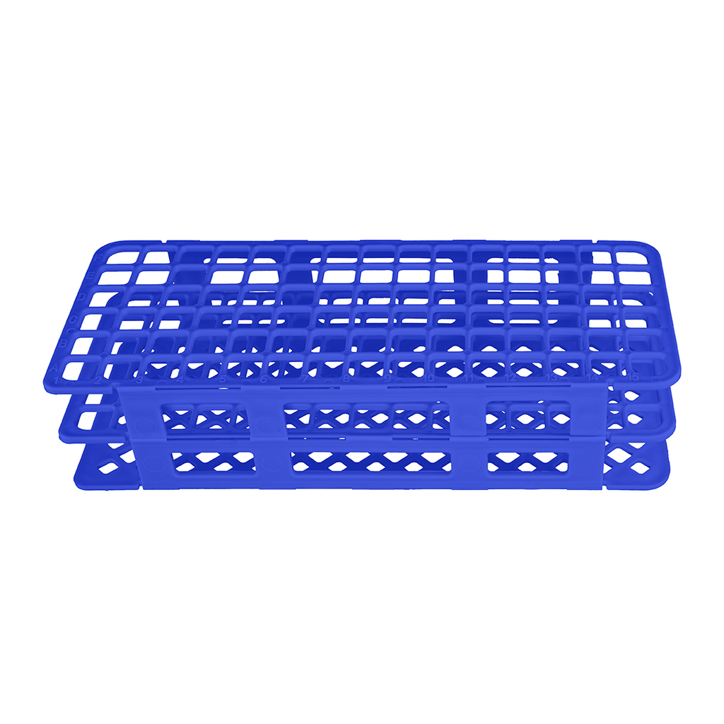 GRADILLA PARA 90 TUBOS DE ENSAYO DE 5 A 10 ML ARMABLE DE PLÁSTICO ESLAB