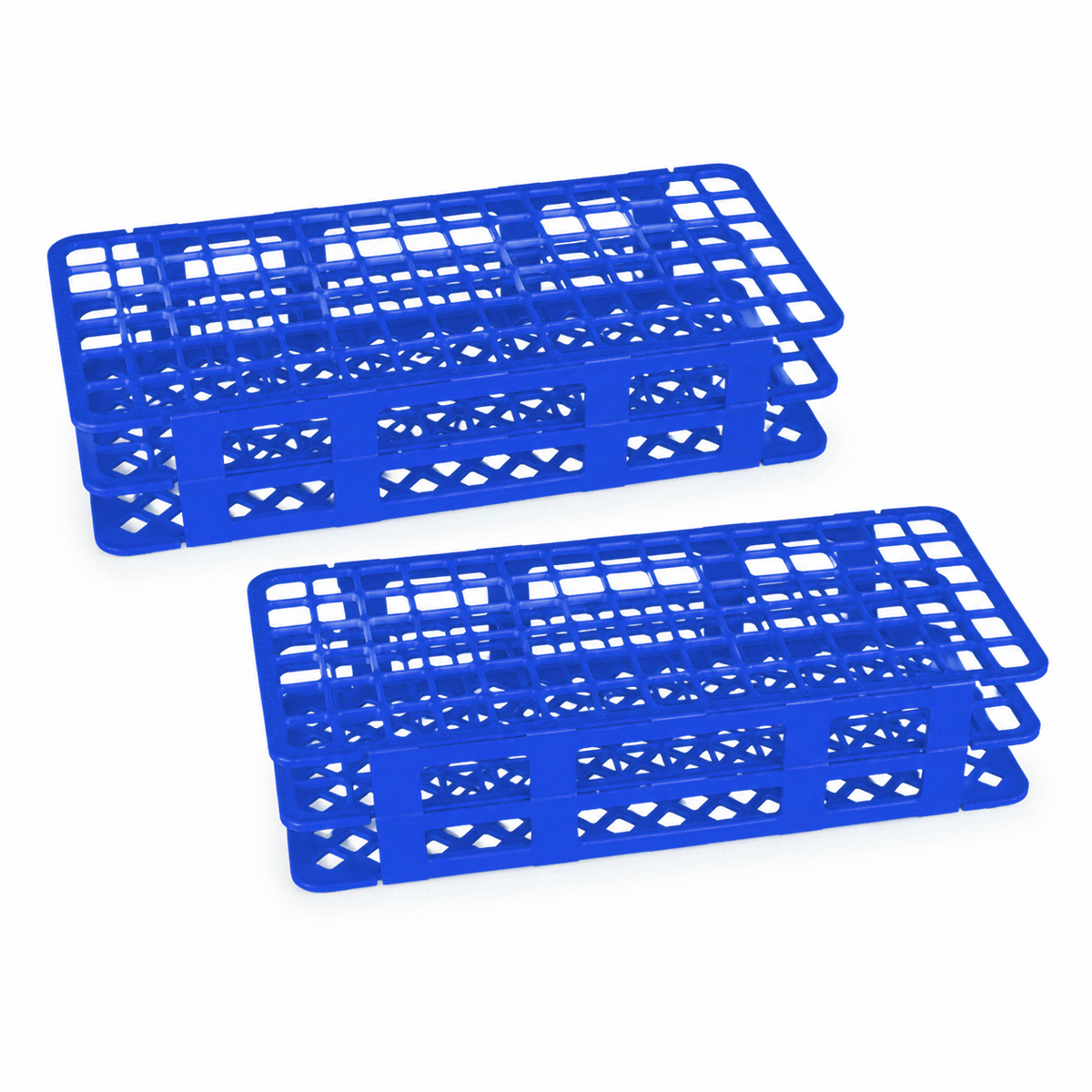 Gradilla para 90 Tubos de Ensayo de 5-10 mL (Armable de Plástico) - Pack 2 Piezas - ESLAB