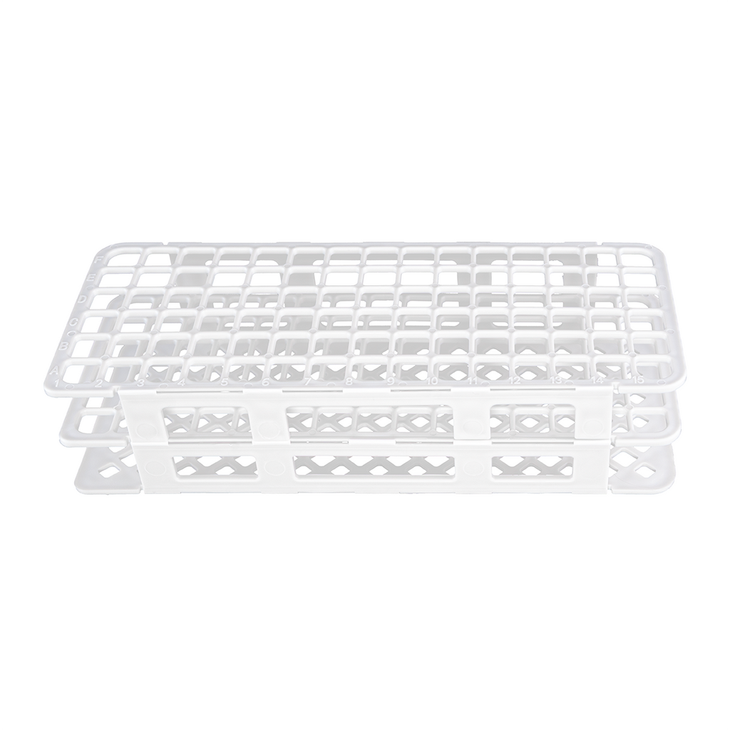GRADILLA PARA 90 TUBOS DE ENSAYO DE 5 A 10 ML ARMABLE DE PLÁSTICO ESLAB