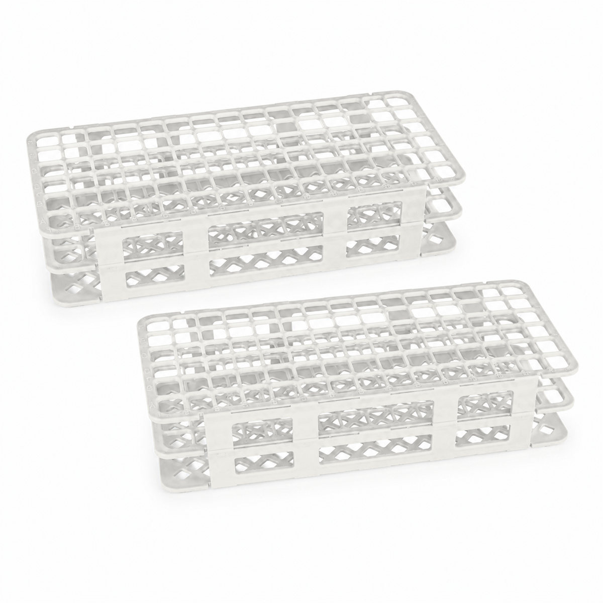Gradilla para 90 Tubos de Ensayo de 5-10 mL (Armable de Plástico) - Pack 2 Piezas - ESLAB