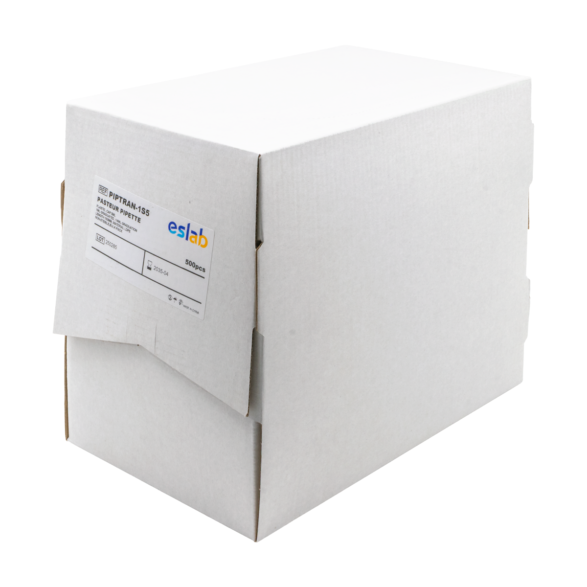 PIPETAS DE TRANSFERENCIA DE PLÁSTICO TIPO PASTEUR NO ESTÉRILES ESLAB