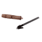 ESPÁTULA DE ACERO INOXIDABLE ACANALADA DE 16 CM UNITED SCIENTIFIC LSCSS6 CON MANGO DE MADERA - Mercalab
