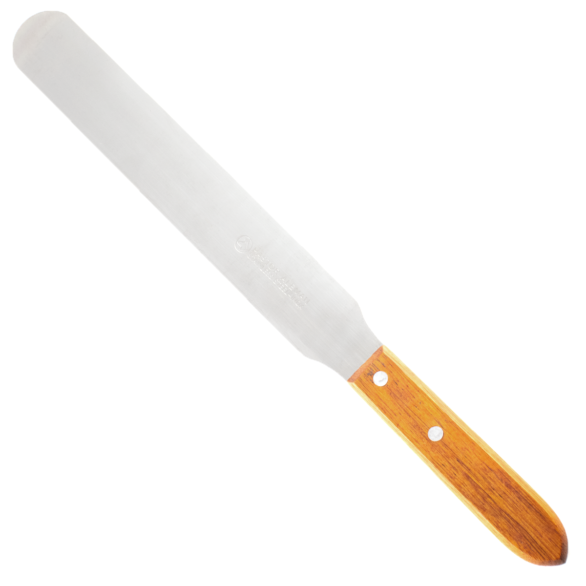 ESPÁTULA DE ACERO INOXIDABLE ESLAB EMM CON MANGO DE MADERA PACK 2 PIEZAS
