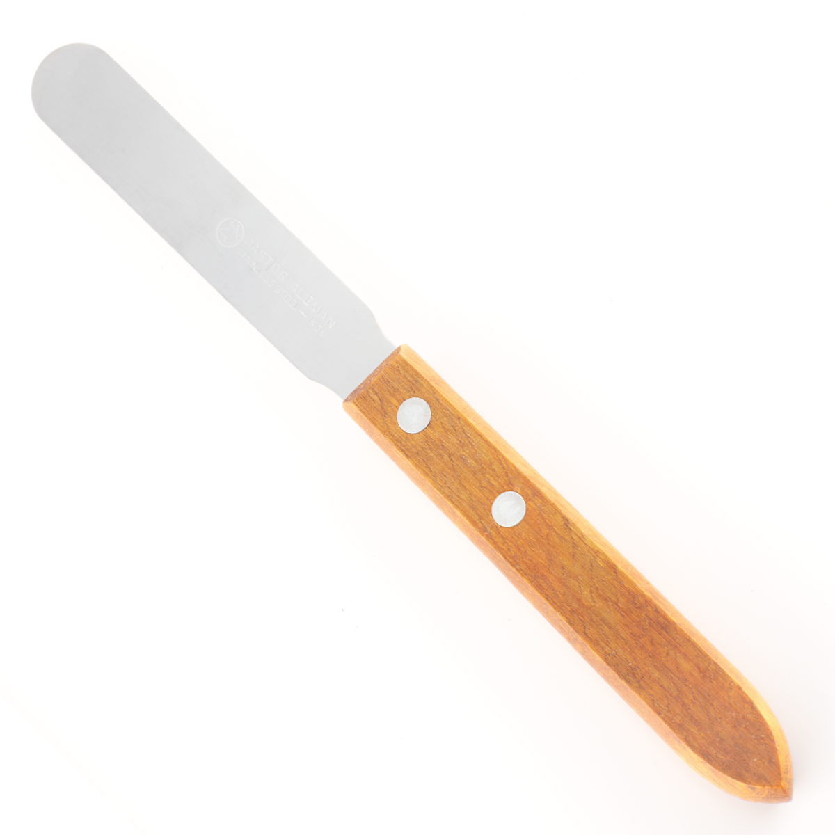ESPÁTULA DE ACERO INOXIDABLE ESLAB EMM CON MANGO DE MADERA PACK 2 PIEZAS
