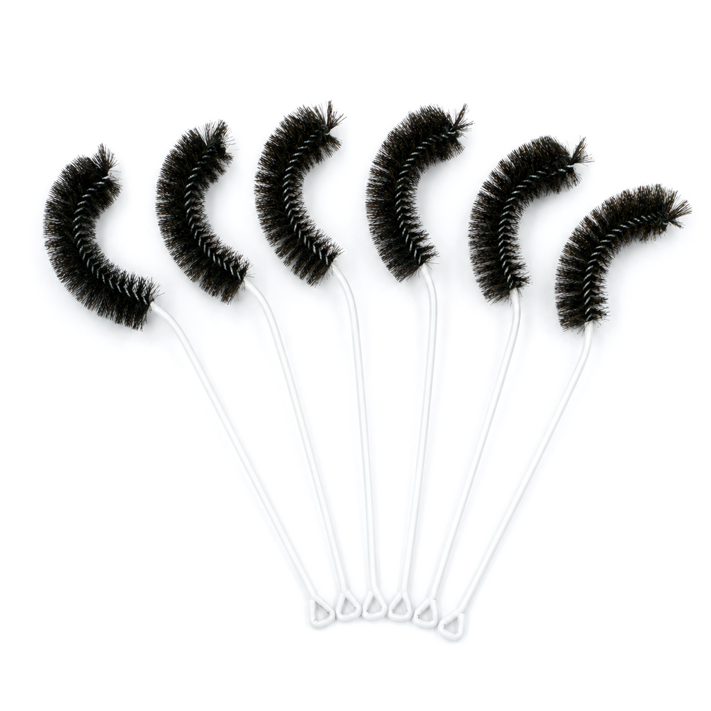 ESCOBILLÓN PARA MATRAZ ESLAB CURVO CON CERDAS NATURALES PACK 6 PIEZAS