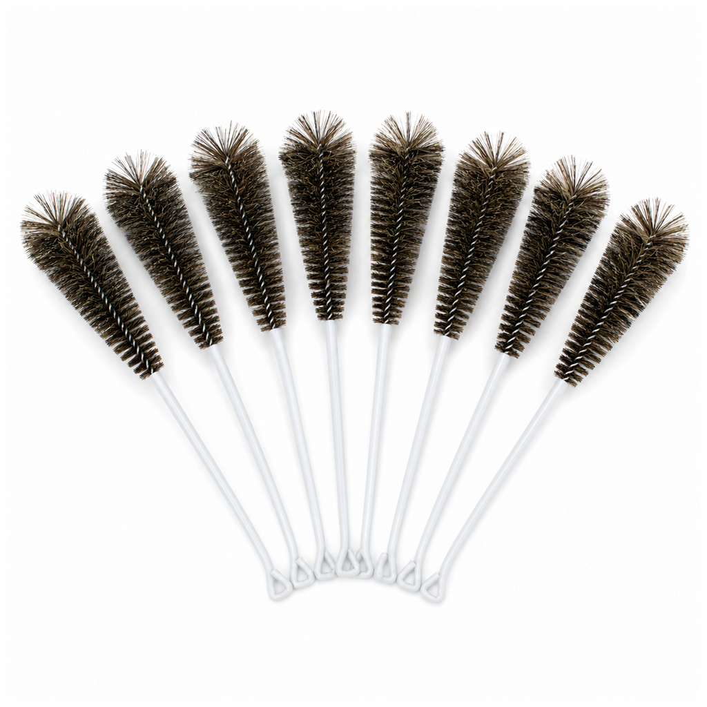 ESCOBILLÓN PARA MATRAZ VOLUMÉTRICO ESLAB CON CERDAS NATURALES PACK 8 PIEZAS