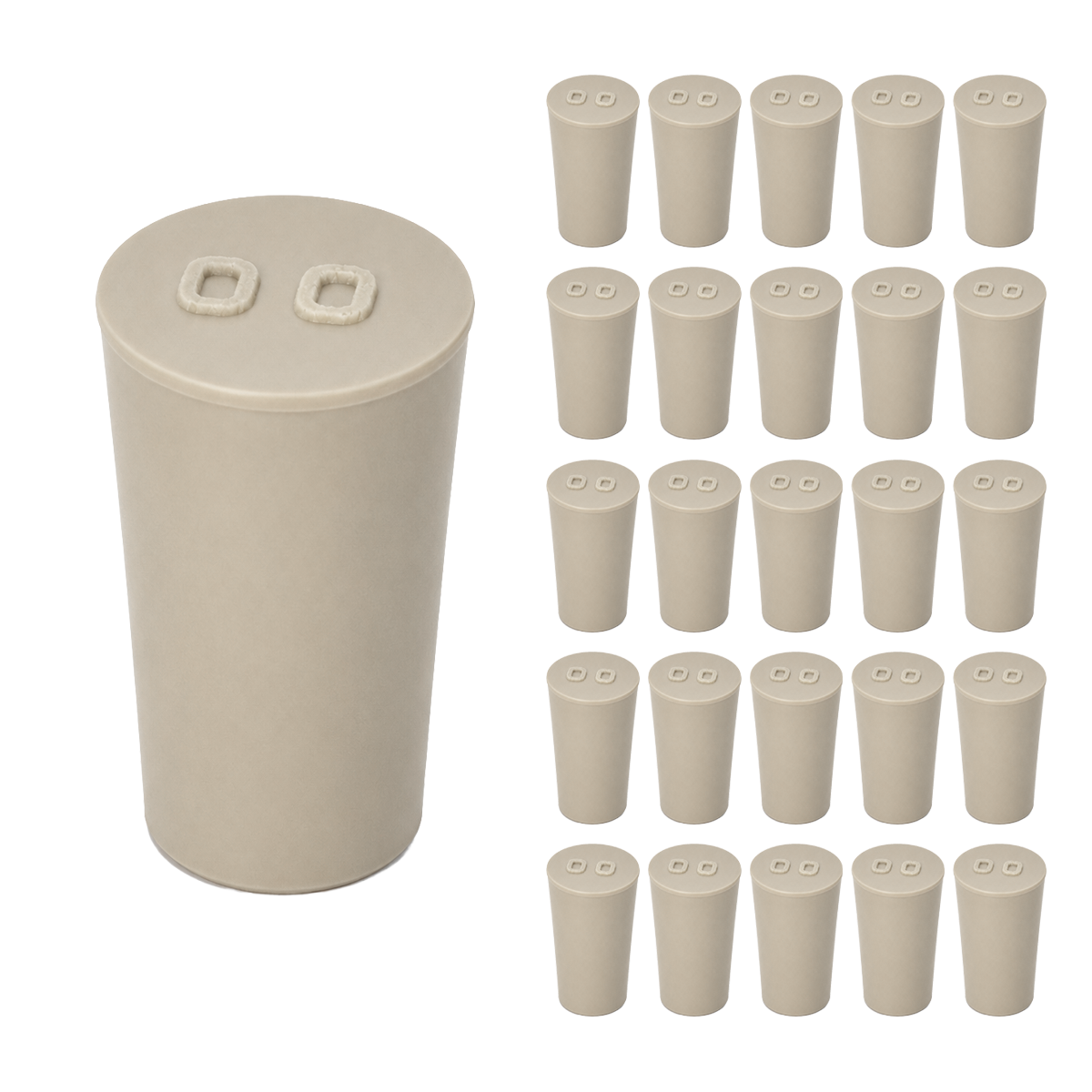 TAPÓN DE HULE PACK 25 PIEZAS ESLAB