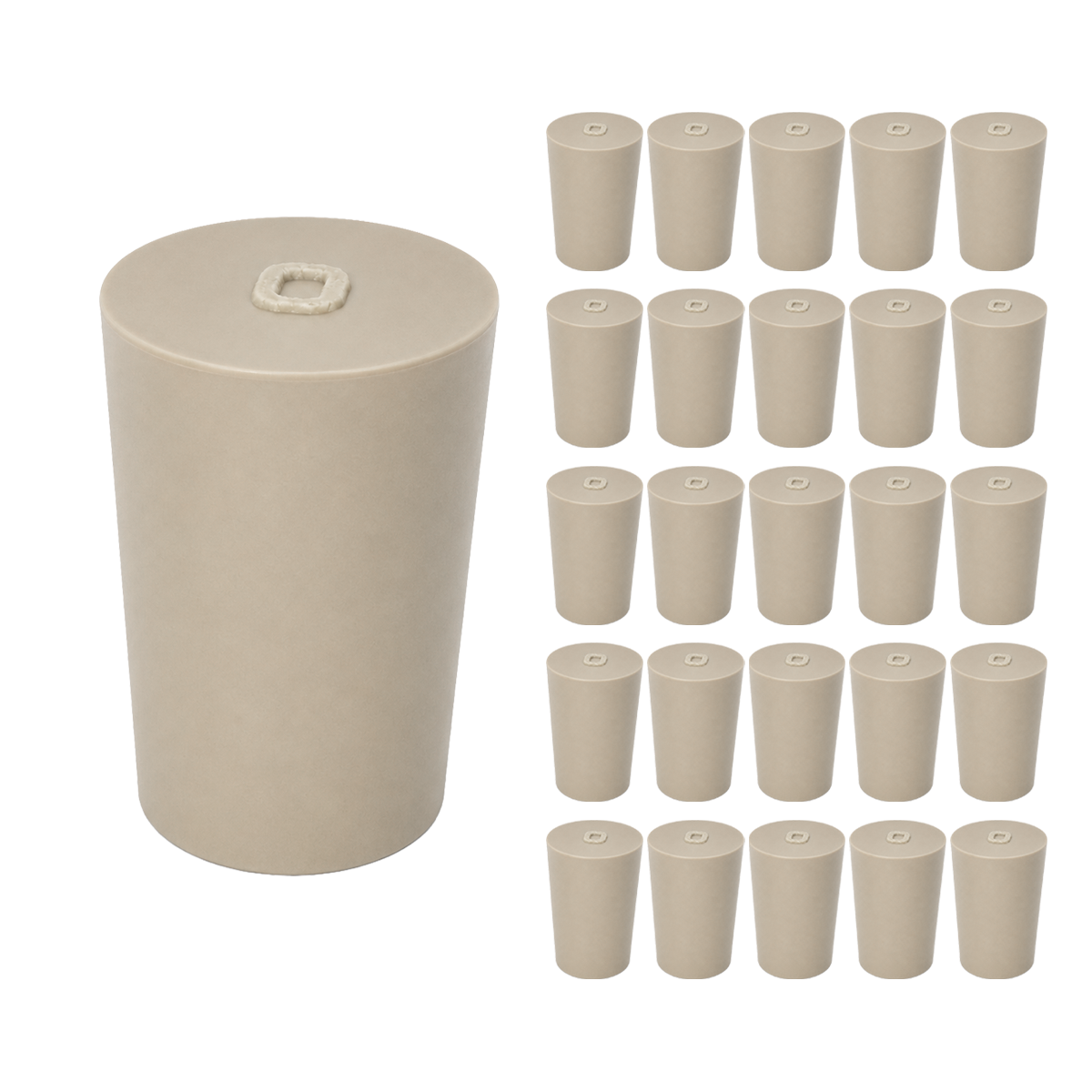 TAPÓN DE HULE PACK 25 PIEZAS ESLAB
