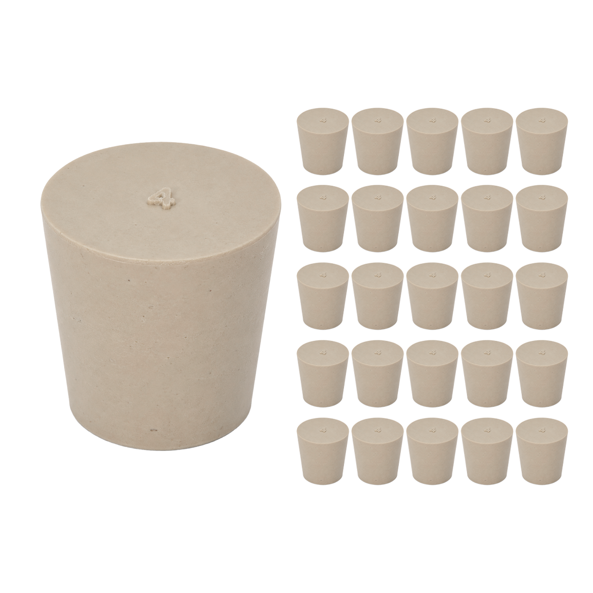 TAPÓN DE HULE PACK 25 PIEZAS ESLAB