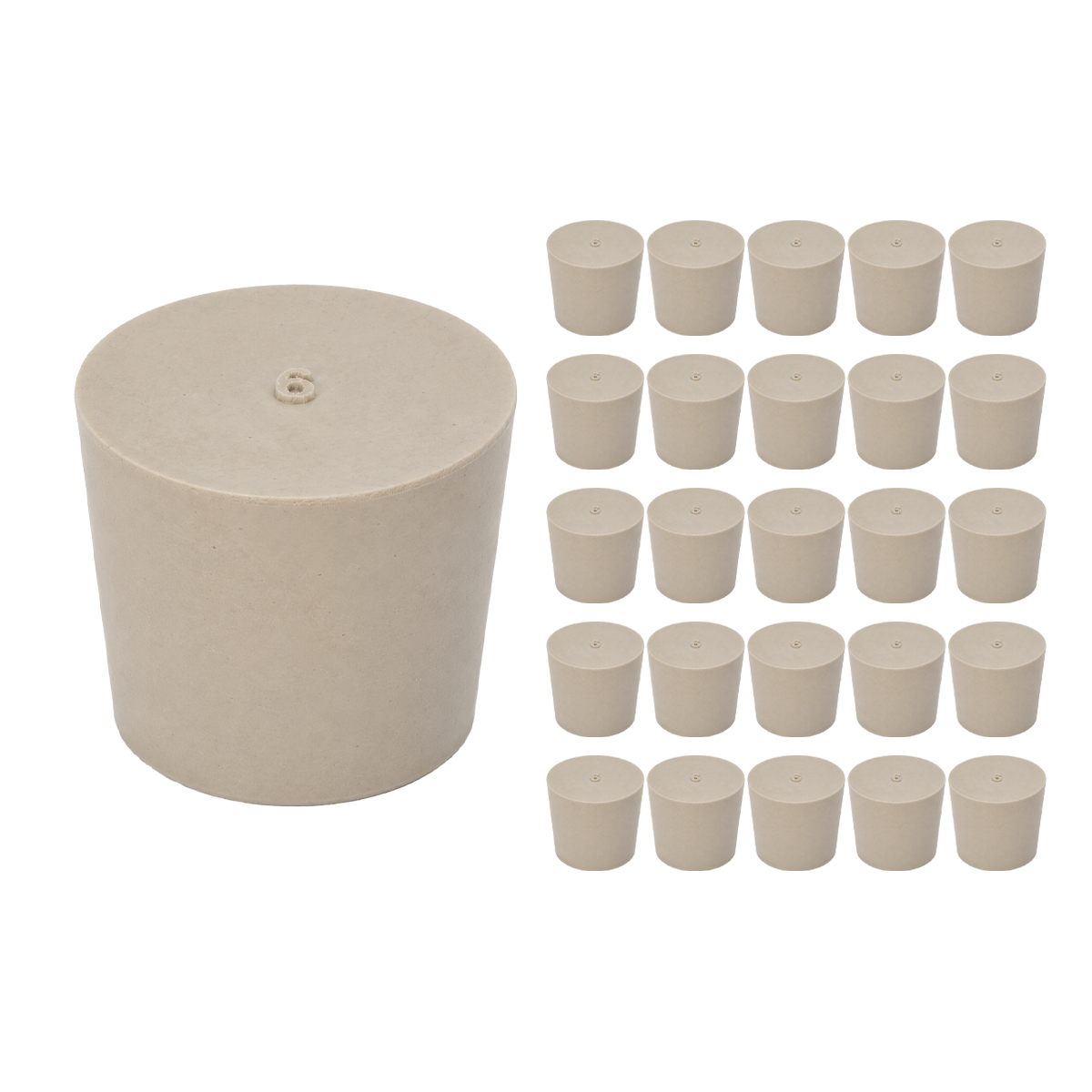 TAPÓN DE HULE PACK 25 PIEZAS ESLAB