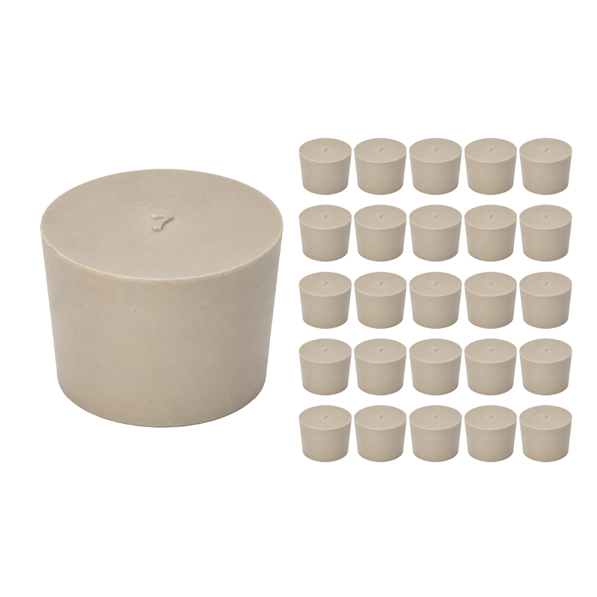 TAPÓN DE HULE PACK 25 PIEZAS ESLAB