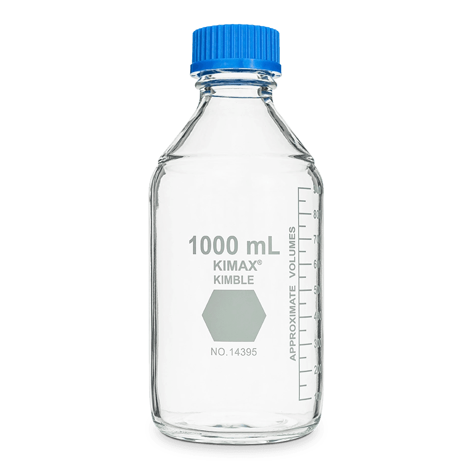 FRASCO DE LABORATORIO CON TAPA GL 45 KIMAX 14395/14399 PARA CULTIVO - Mercalab